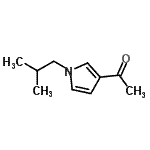 CAS 登录号：133611-44-6， 1-(1-异丁基-1H-吡咯-3-基)乙酮