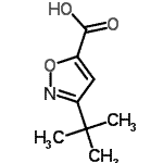 CAS 登录号：133674-40-5， 3-(2-甲基-2-丙基)-1,2-恶唑-5-羧酸