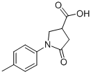 CAS 登录号：133747-57-6， 1-(4-甲基苯基)-5-氧代-3-吡咯烷羧酸
