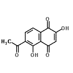 CAS#: 13378-90-0, 6-Acetyl-2,5-Dihydroxy-1,4-Naphthoquinone