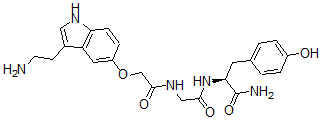 CAS 登录号：133790-08-6， (2S)-2-[[2-[[2-[[3-(2-氨基乙基)-1H-吲哚-5-基]氧基]乙酰基]氨基]乙酰基]氨基]-3-(4-羟基苯基)丙酰胺