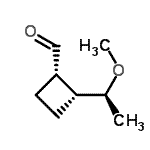 CAS 登录号：133868-31-2， (1S,2R)-2-[(1S)-1-甲氧基乙基]环丁烷甲醛