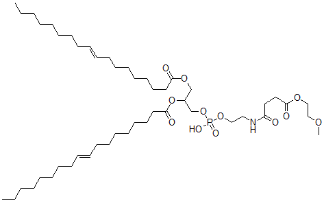 CAS#: 133906-05-5, [1-[Hydroxy-[2-[[4-(2-Methoxyethoxy)-4-Oxobutanoyl]Amino]Ethoxy]Phosphoryl]Oxy-3-[(E)-Octadec-9-Enoyl]Oxypropan-2-Yl] (E)-Octadec-9-Enoate