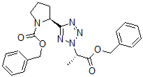 CAS 登录号：134124-09-7， (2S)-2-[2-[(2S)-1-氧代-1-(苯基甲氧基)丙-2-基]四唑-5-基]吡咯烷-1-羧酸苯甲酯