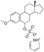 CAS 登录号：134223-97-5， (6alpha)-3-甲氧基雌甾-1,3,5(10)-三烯-6-醇硫酸氢盐与吡啶的化合物(1:1)