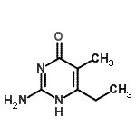 CAS 登录号：134277-54-6， 2-氨基-6-乙基-5-甲基-4(1H)-嘧啶酮