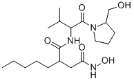 CAS#: 13434-13-4, (2R)-N4-Hydroxy-N1-[(1S)-1-[[(2S)-2-(Hydroxymethyl)-1-Pyrrolidinyl]Carbonyl]-2-Methylpropyl]-2-Pentyl-Butanediamide