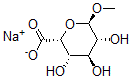 CAS 登录号：134355-31-0， (2R,3S,4S,5R,6R)-3,4,5-三羟基-6-甲氧基四氢吡喃-2-羧酸钠