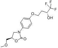 CAS 登录号：134564-82-2， (5R)-5-(甲氧基甲基)-3-[4-[(3R)-4,4,4-三氟-3-羟基丁氧基]苯基]-2-恶唑烷酮