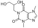 CAS#: 13460-96-3, 1-(2,3-Dihydroxypropyl)-3,7-Dihydro-3,7-Dimethyl-1H-Purine-2,6-Dione