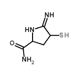 CAS#: 134642-87-8, 5-Amino-4-Sulfanyl-3,4-Dihydro-2H-Pyrrole-2-Carboxamide