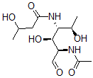 CAS 登录号：134864-89-4， N-[(2R,3R,4S,5R)-5-乙酰氨基-2,4-二羟基-6-氧代己烷-3-基]-3-羟基丁烷酰胺