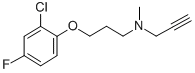 CAS 登录号：135062-18-9， N-[3-(2-氯-4-氟苯氧基)丙基]-N-甲基丙-2-炔-1-胺