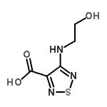 CAS 登录号：135086-65-6， 4-[(2-羟基乙基)氨基]-1,2,5-噻二唑-3-羧酸