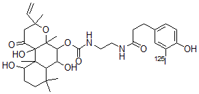 CAS#: 135159-45-4, 2-(3-(4-Hydroxy-3-Iodophenyl)Propionamido)-N-Ethyl-7-(Aminocarbonyl)-7-Desacetylforskolin