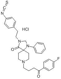 CAS#: 135261-88-0, 8-[4-(4-Fluorophenyl)-4-Oxobutyl]-3-[2-(4-Isothiocyanatophenyl)Ethyl]-1-Phenyl-1,3,8-Triazaspiro[4.5]Decan-4-One
