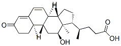 CAS#: 13535-96-1, (4R)-4-[(8R,9S,10R,12S,13R,14S,17R)-12-Hydroxy-10,13-Dimethyl-3-Oxo-1,2,8,9,11,12,14,15,16,17-Decahydrocyclopenta[a]Phenanthren-17-Yl]Pentanoic Acid