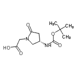 CAS#: 135415-24-6, [(4S)-4-({[(2-Methyl-2-Propanyl)Oxy]Carbonyl}Amino)-2-Oxo-1-Pyrrolidinyl]Acetic Acid