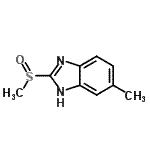 CAS#: 135429-80-0, 5-Methyl-2-(Methylsulfinyl)-1H-Benzimidazole