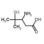 CAS 登录号：135498-74-7， 3-氨基-4-甲基-4-硫基-戊酸