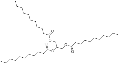 CAS 登录号：13552-80-2， 十一烷酸 1,1',1''-(1,2,3-丙烷三基)酯