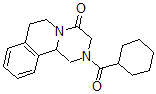 CAS 登录号：135526-78-2， 2-(环己烷羰基)-3,6,7,11b-四氢-1H-吡嗪并[6,1-a]异喹啉-4-酮