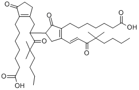 CAS#: 135608-06-9, 7-[2-[2-[4-[(E)-4,4-Dimethyl-3-Oxooct-1-Enyl]-3-(7-Hydroxy-7-Oxoheptyl)-2-Oxo-1-Cyclopent-3-Enyl]-4,4-Dimethyl-3-Oxooctyl]-5-Oxo-1-Cyclopentenyl]Heptanoic Acid