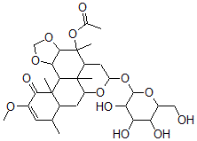 CAS#: 135638-54-9, (11alpha,12beta,16alpha)-13-(Acetyloxy)-16-(beta-D-Glucopyranosyloxy)-2-Methoxy-11,12-(Methylenebis(Oxy))-Picras-2-En-1-One