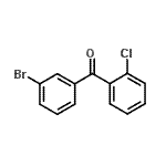 CAS 登录号：135774-38-8， (3-溴苯基)(2-氯苯基)甲酮