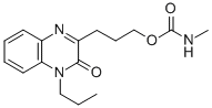 CAS#: 135779-82-7, 3-[3-[[(Methylamino)Carbonyl]Oxy]Propyl]-1-Propyl-2(1H)-Quinoxalinone