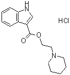 CAS#: 135938-17-9, 2-(1-Piperidinyl)Ethyl 1H-Indole-3-Carboxylate Hydrochloride (1:1)