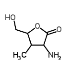 CAS 登录号：13594-38-2， 3-氨基-5-(羟基甲基)-4-甲基二氢-2(3H)-呋喃酮