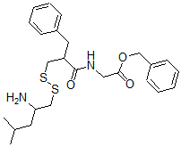 CAS#: 135949-54-1, Phenylmethyl 2-[[2-[(2-Amino-4-Methylpentyl)Disulfanylmethyl]-3-Phenylpropanoyl]Amino]Acetate
