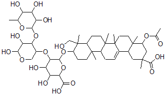 CAS 登录号：136027-06-0， 紫藤皂苷G