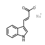 CAS 登录号：13615-46-8， 钠(2E)-3-(1H-吲哚-3-基)丙烯酸酯
