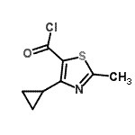 CAS#: 136204-60-9, 4-Cyclopropyl-2-Methyl-1,3-Thiazole-5-Carbonyl Chloride
