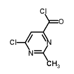 CAS#: 136518-02-0, 6-Chloro-2-Methyl-4-Pyrimidinecarbonyl Chloride