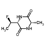 CAS 登录号：136606-95-6， (3R,6S)-3-[(1R)-1-氟乙基]-6-甲基-2,5-哌嗪二酮