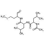 CAS 登录号：136632-32-1， N-乙酰基亮氨酰-N-[4-(甲硫基)-1-氧代-2-丁烷基]亮氨酰胺