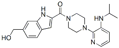CAS#: 136817-78-2, [6-(Hydroxymethyl)-1H-Indol-2-Yl][4-[3-[(1-Methylethyl)Amino]-2-Pyridinyl]-1-Piperazinyl]-Methanone