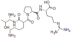 CAS#: 136981-77-6, (2S)-2-[[(2S)-1-[6-Amino-2-[[(1R)-1-Amino-2-Hydroxypropyl]Carbamoyl]Hexanoyl]Pyrrolidine-2-Carbonyl]Amino]-5-(Diaminomethylideneamino)Pentanoic Acid