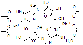 CAS#: 137021-41-1, Tetrakis(mu-aceto)-bis(1-methyladenosine)dirhodium (II)
