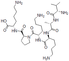 CAS#: 137132-73-1, N2-[1-[N2-[N2-(N-L-Valyl-L-alanyl)-L-lysyl]-L-lysyl]-L-prolyl]-L-Lysine