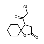 CAS 登录号：137180-64-4， 4-(氯乙酰基)-1-氧杂螺[4.5]癸烷-2-酮