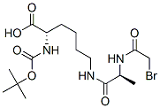CAS 登录号：137233-78-4， (2S)-6-[3-[(2-溴乙酰基)氨基]丙酰氨基]-2-[(2-甲基丙烷-2-基)氧基羰基氨基]己酸