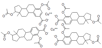 CAS#: 137268-70-3, Tetrakis(3,17beta-diacetoxyestra-1,3,5(10)-trien-2-carboxylato)dicopper(II)