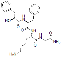 CAS#: 137350-94-8, (2S)-6-Amino-N-[(2S)-1-Amino-1-Oxopropan-2-Yl]-2-[[(2S)-2-[[(2S)-2-Hydroxy-3-Phenylpropanoyl]Amino]-3-Phenylpropanoyl]Amino]Hexanamide