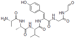 CAS#: 137476-73-4, (2S)-2-[[(2S)-2-[[(2S)-2-Aminopropanoyl]Amino]Propanoyl]Amino]-N-[(Z)-1-(4-Hydroxyphenyl)-3-Oxo-3-[[2-Oxo-2-(2-Oxoethylamino)Ethyl]Amino]Prop-1-En-2-Yl]-3-Methylbutanamide