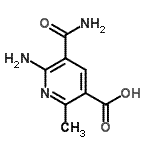CAS 登录号：137522-54-4， 6-氨基-5-氨基甲酰-2-甲基烟酸