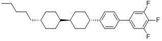 CAS#: 137529-43-2, 3,4,5-Trifluoro-4'-[(trans,trans)-4'-pentyl[1,1'-bicyclohexyl]-4-yl]-1,1'-Biphenyl